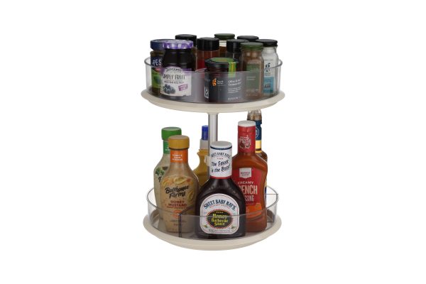 2-Tier Adjustable Turntable 11”